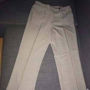 Focus 2000 Plaid Pants Brown & Cream  size 10
